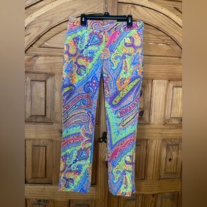 Ralph Lauren Petite Paisley Print Pants Women’s Size 2P
